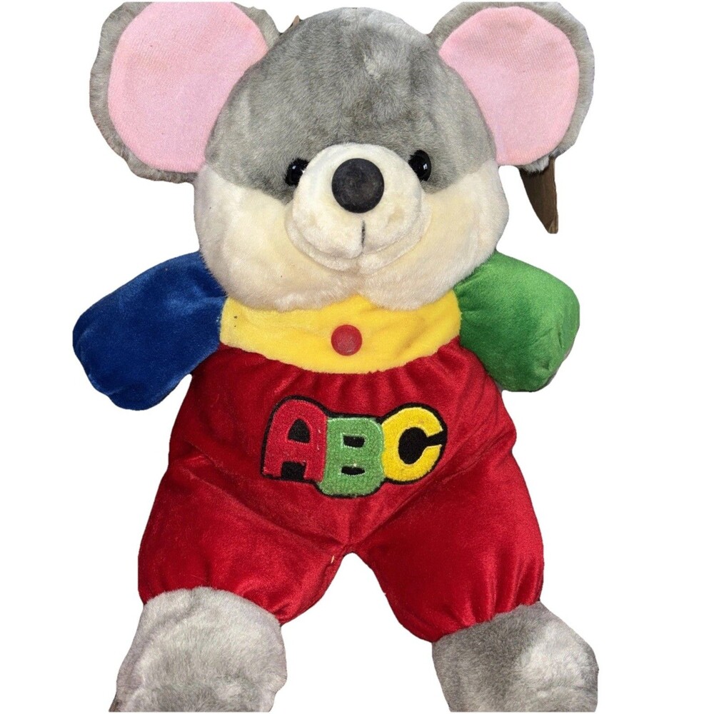Walmart Mouse Plush ABC Color Block Plush 16 Inch Primary Stuffed